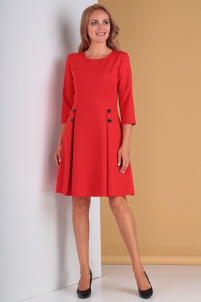 женское повседневные платье moda-versal, красное