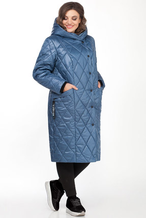 женское пальто багираанта, голубое