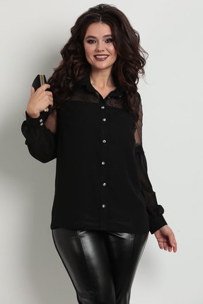 женская блузка solomeya lux, черная