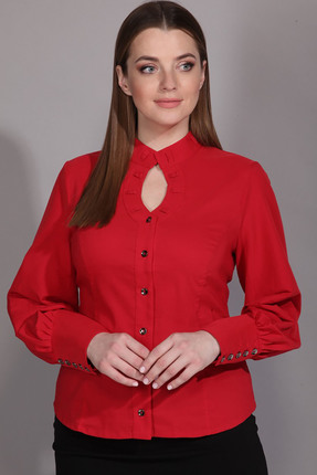 женская блузка la prima, красная