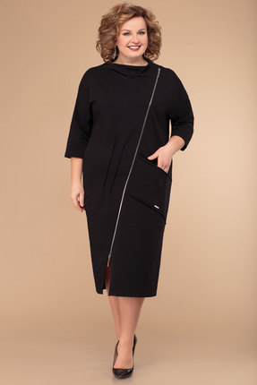 женское повседневные платье svetlana style, черное