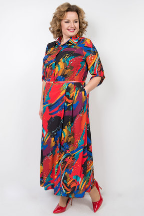 женское повседневные платье tricotex style, разноцветное