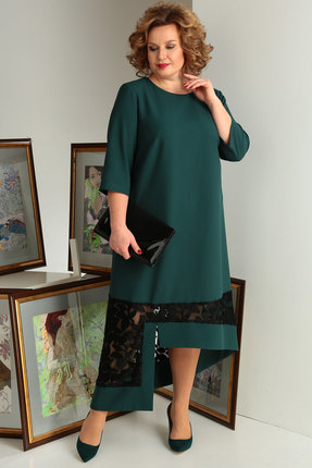 женское вечерние платье axxa, зеленое