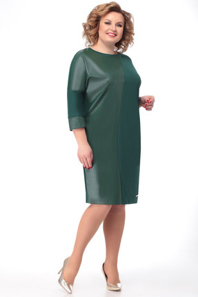 женское повседневные платье ladis line, зеленое