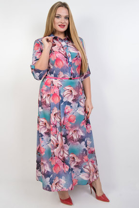 женское повседневные платье tricotex style, розовое