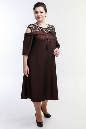 женское повседневные платье belinga, коричневое