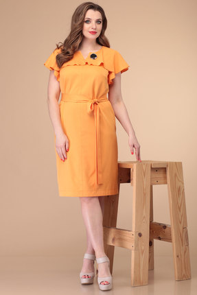 женское повседневные платье danaida, оранжевое