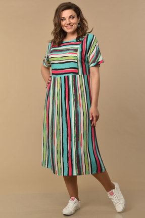 женское повседневные платье lady style classic, разноцветное
