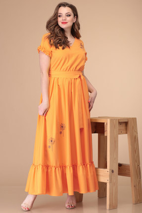женское повседневные платье danaida, оранжевое