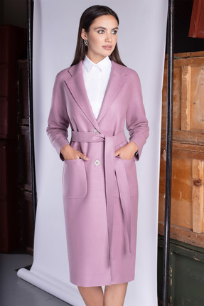 женское пальто юрс, розовое