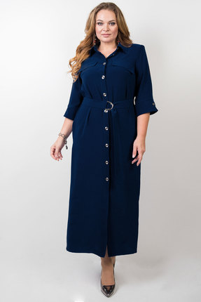 женское повседневные платье tricotex style, синее