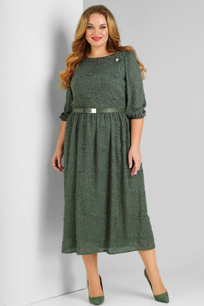 женское повседневные платье милора-стиль, зеленое