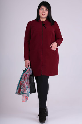 женское пальто algranda, бордовое