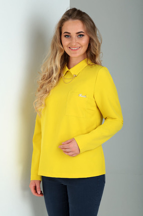 женская блузка таир-гранд, желтая