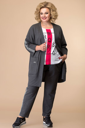 женский брючный костюм romanovich style, серый