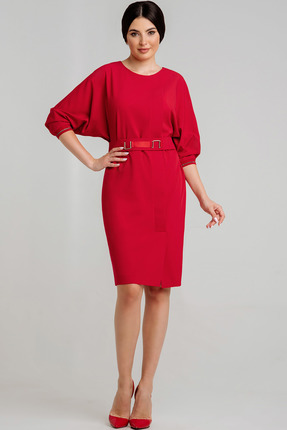 женское повседневные платье olegran, красное