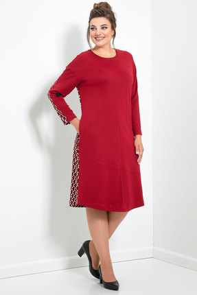 женское платье для офиса jerusi, красное
