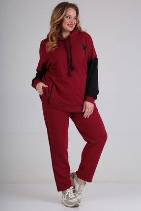 женский спортивный костюм sovita, бордовый