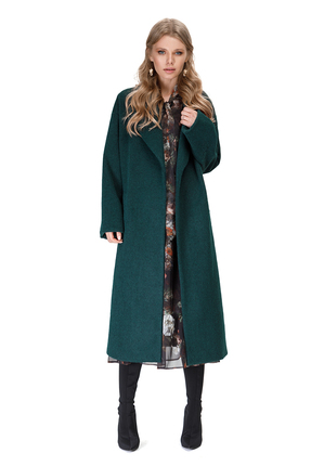 женское пальто pirs, зеленое