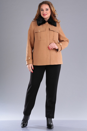 женское пальто foxyfox, оранжевое