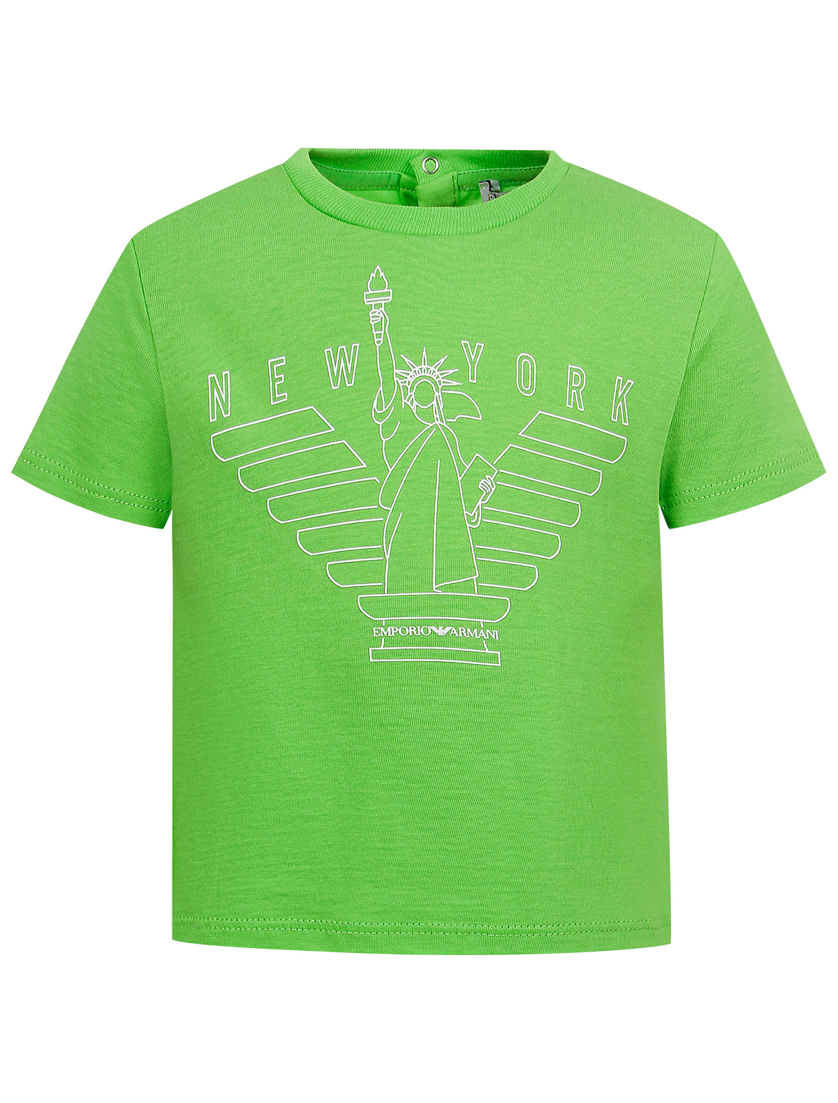 футболка emporio armani малыши, зеленая