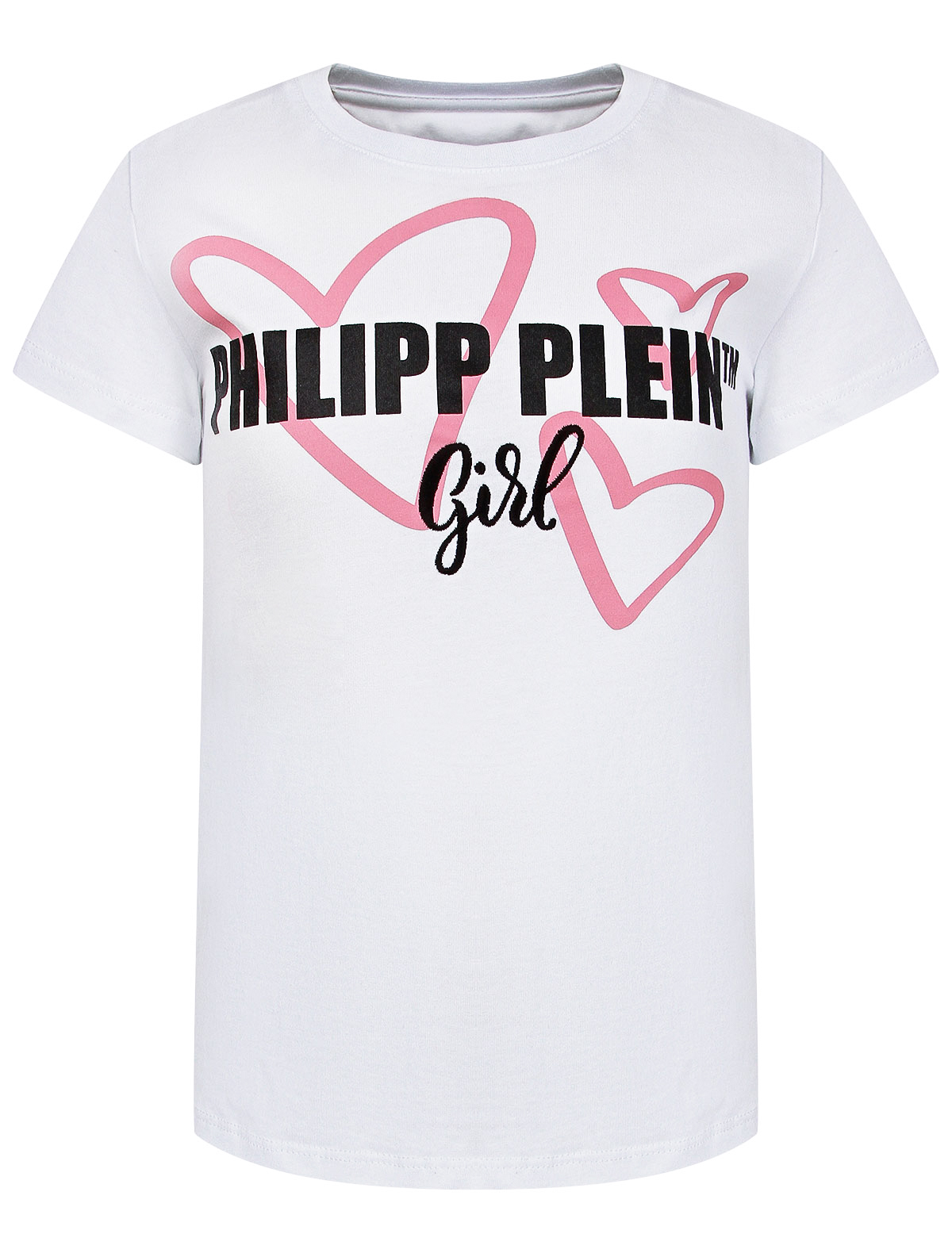 футболка philipp plein для девочки, белая