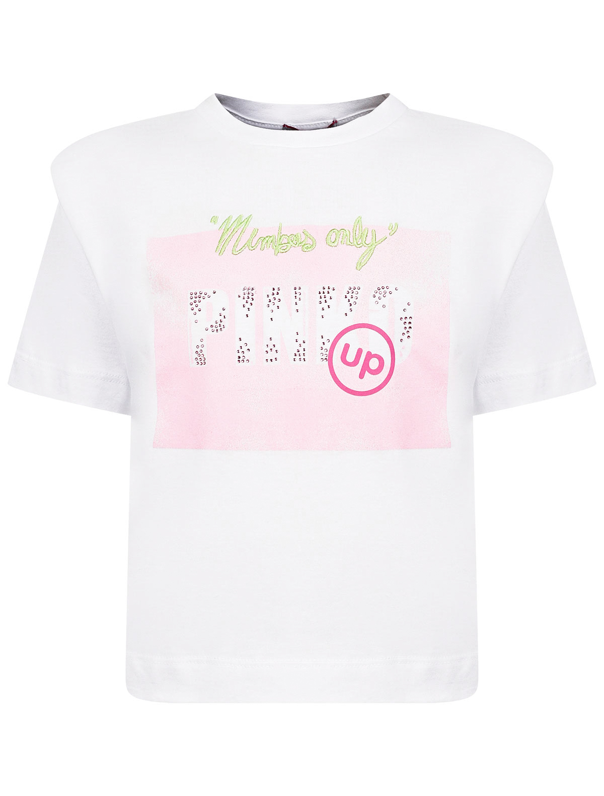 футболка pinko для девочки, белая
