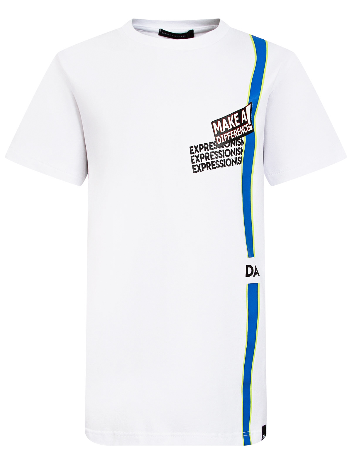 футболка daniele alessandrini для мальчика, белая