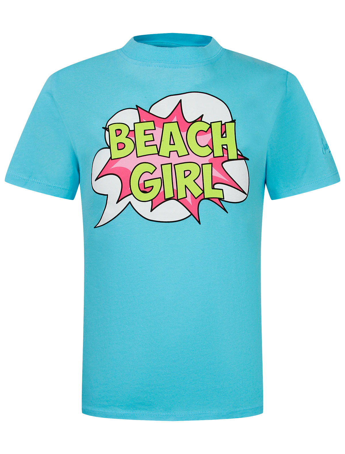 футболка mc2 saint barth для девочки, голубая