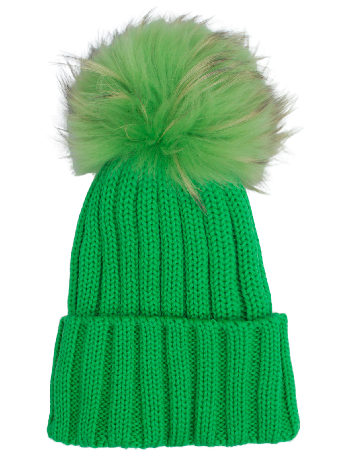 шерстяные шапка regina для девочки, зеленая
