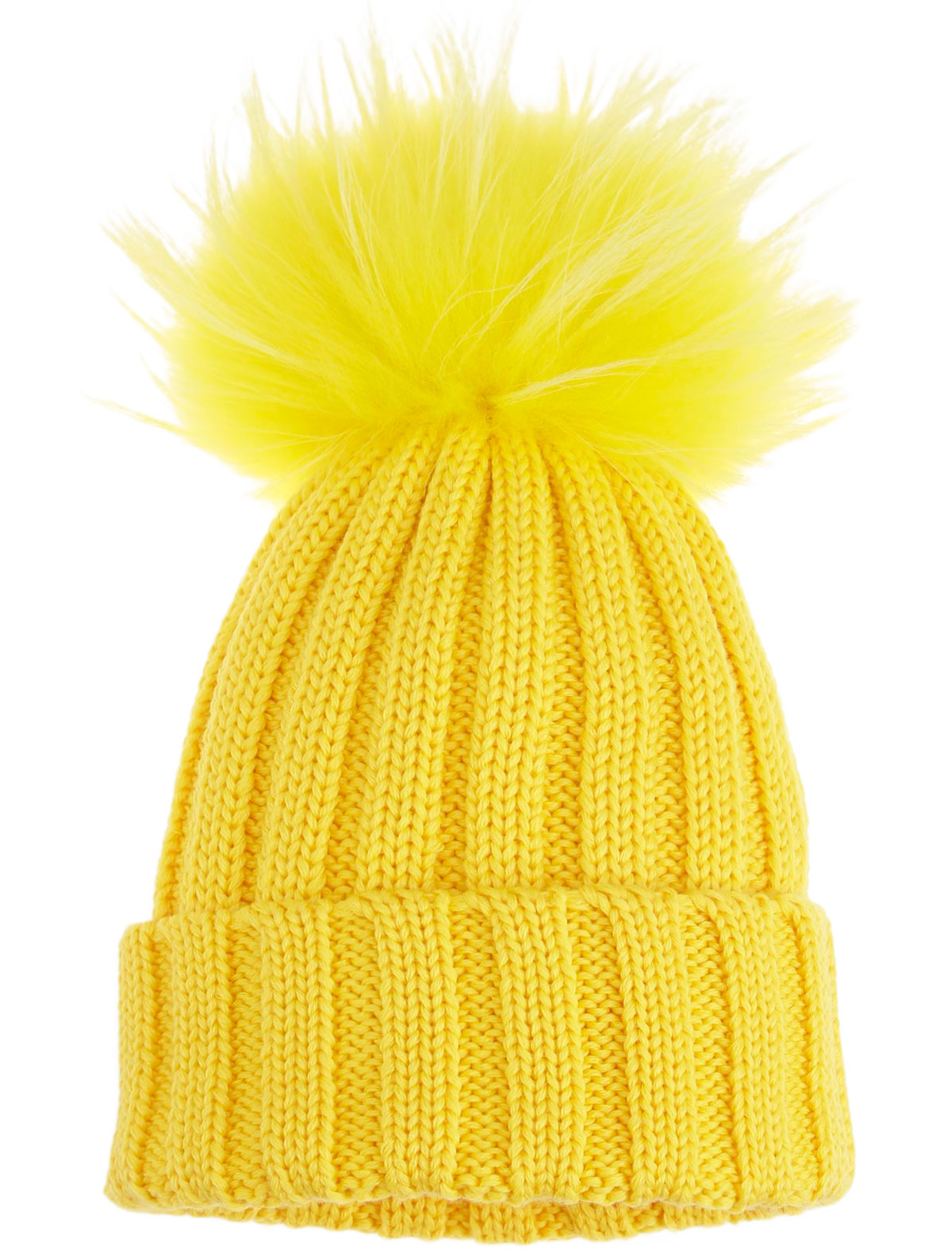 шерстяные шапка regina для девочки, желтая