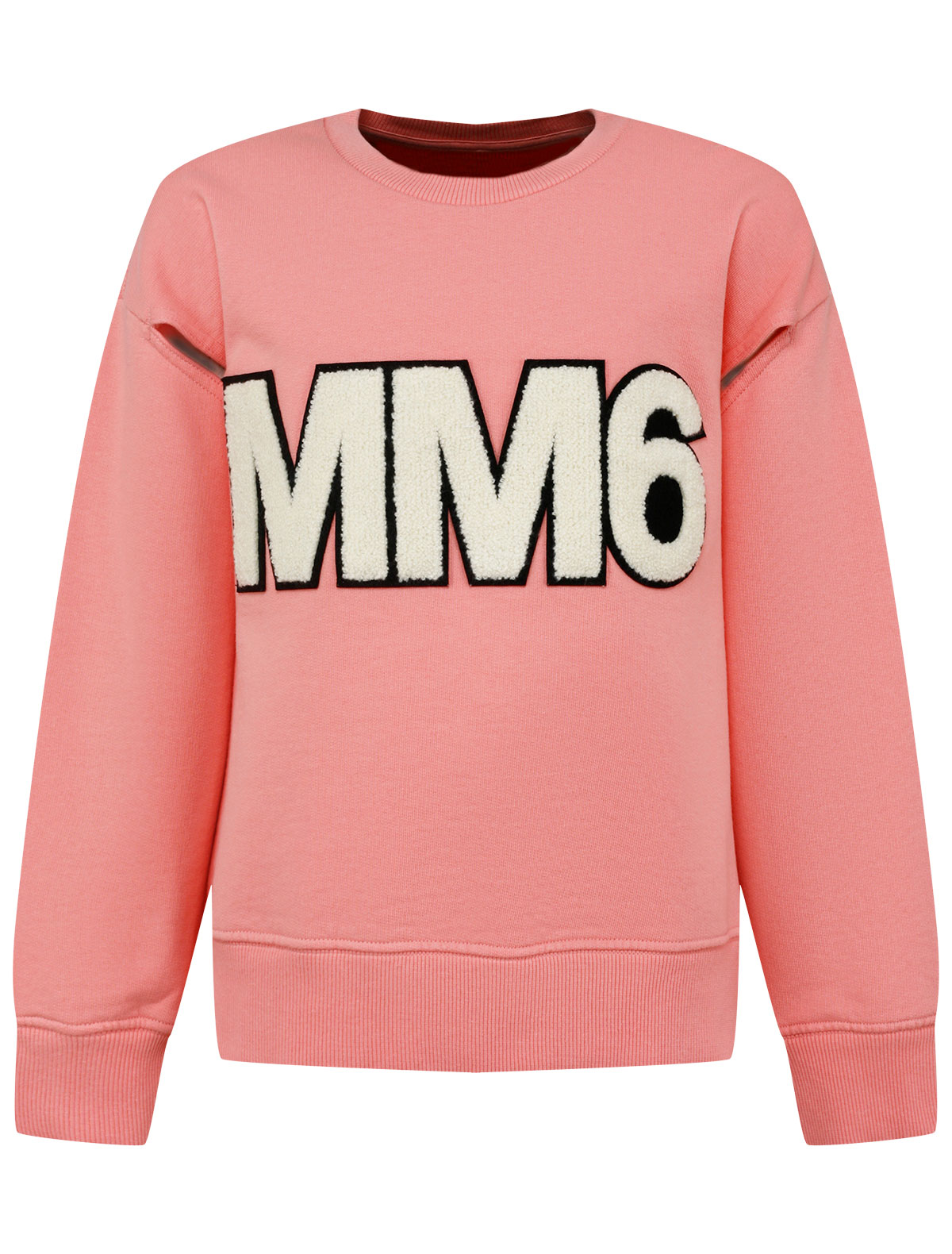 спортивные свитшот mm6 maison margiela для девочки, розовый