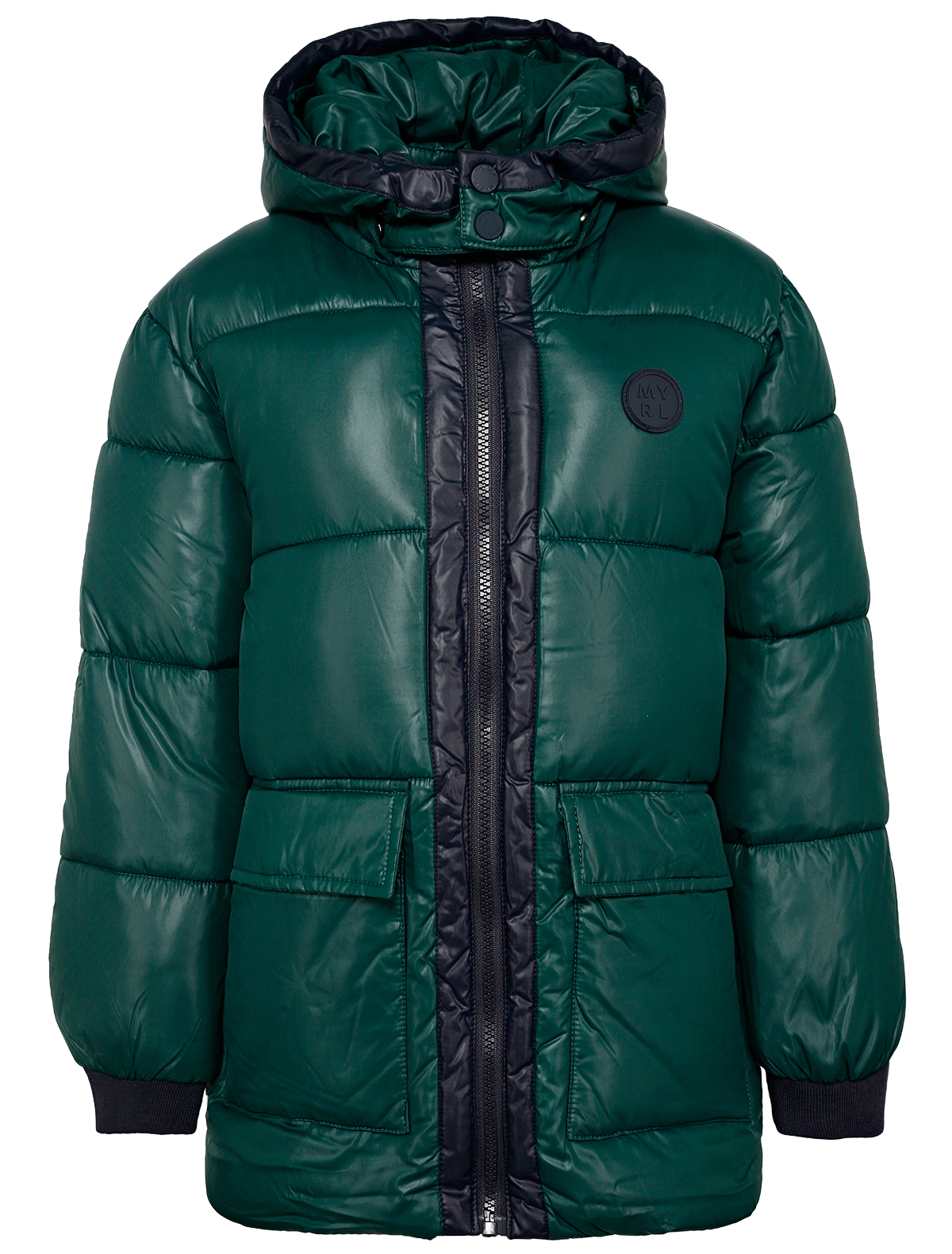 утепленные куртка mayoral для мальчика, зеленая