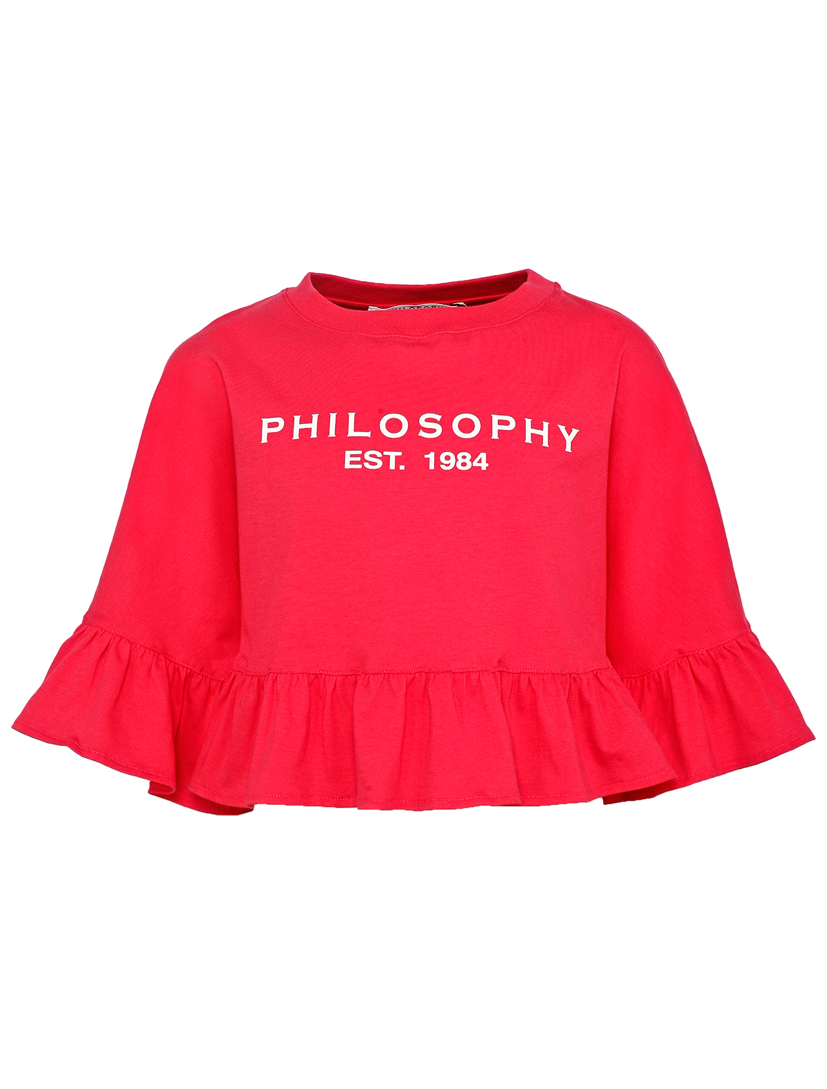 футболка philosophy для девочки, розовая