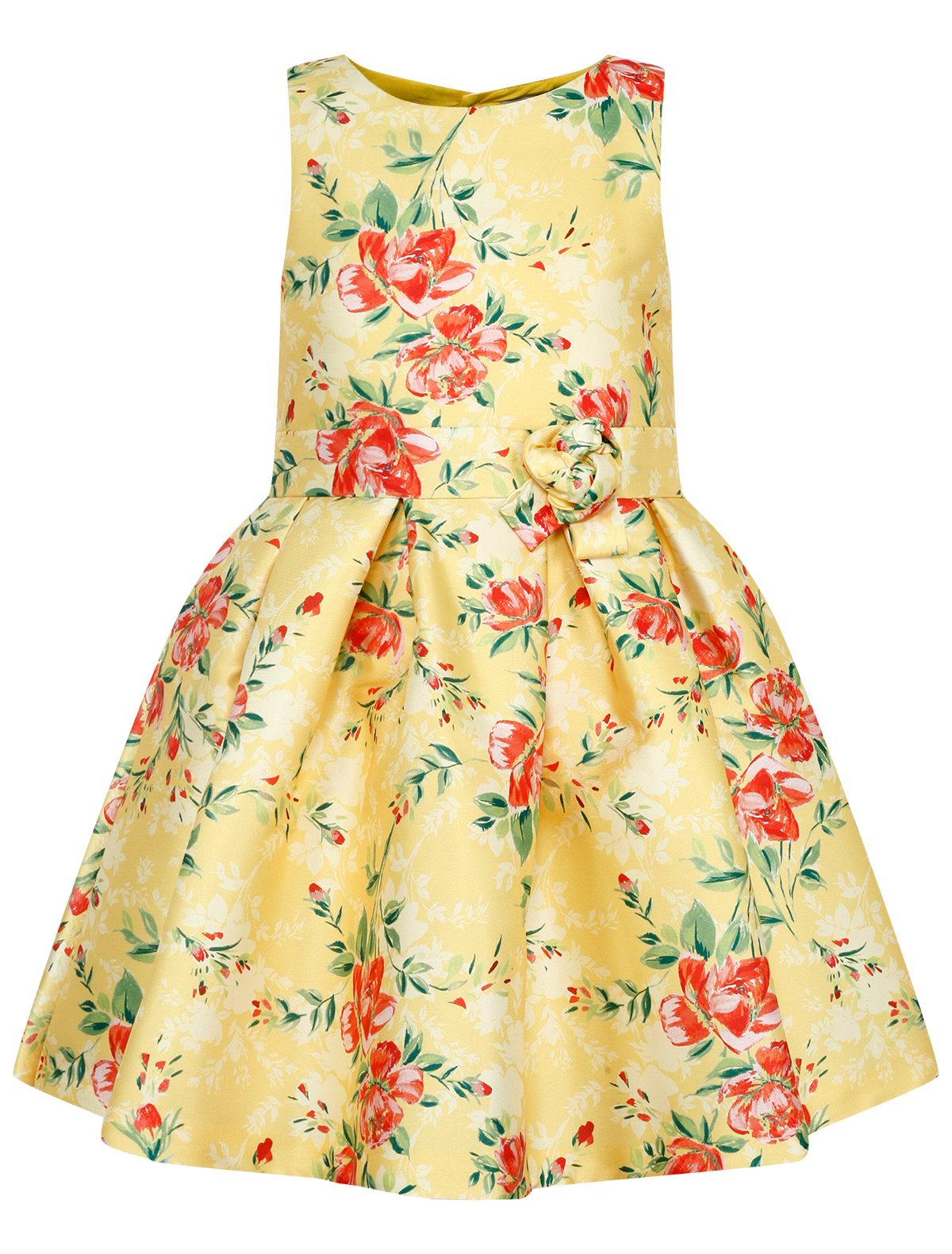 платье с открытой спиной abel & lula для девочки, желтое