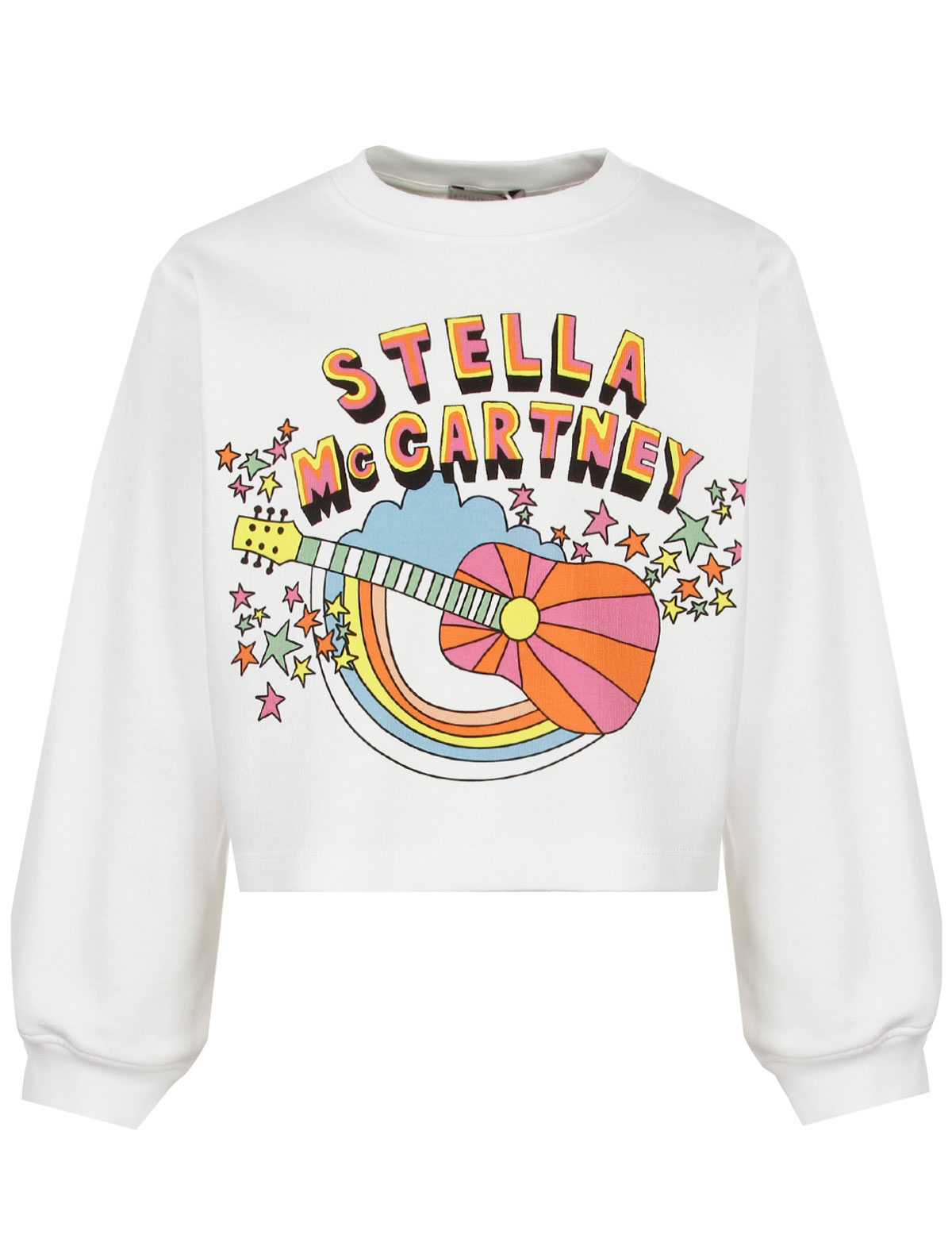 спортивные свитшот stella mccartney для девочки, разноцветный