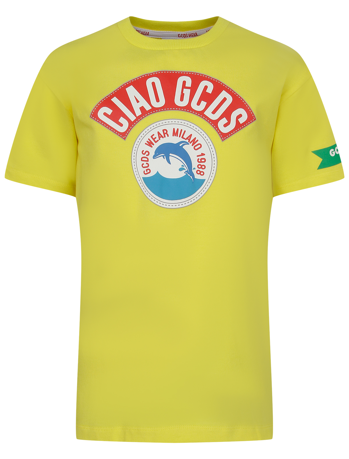 футболка gcds для мальчика, желтая