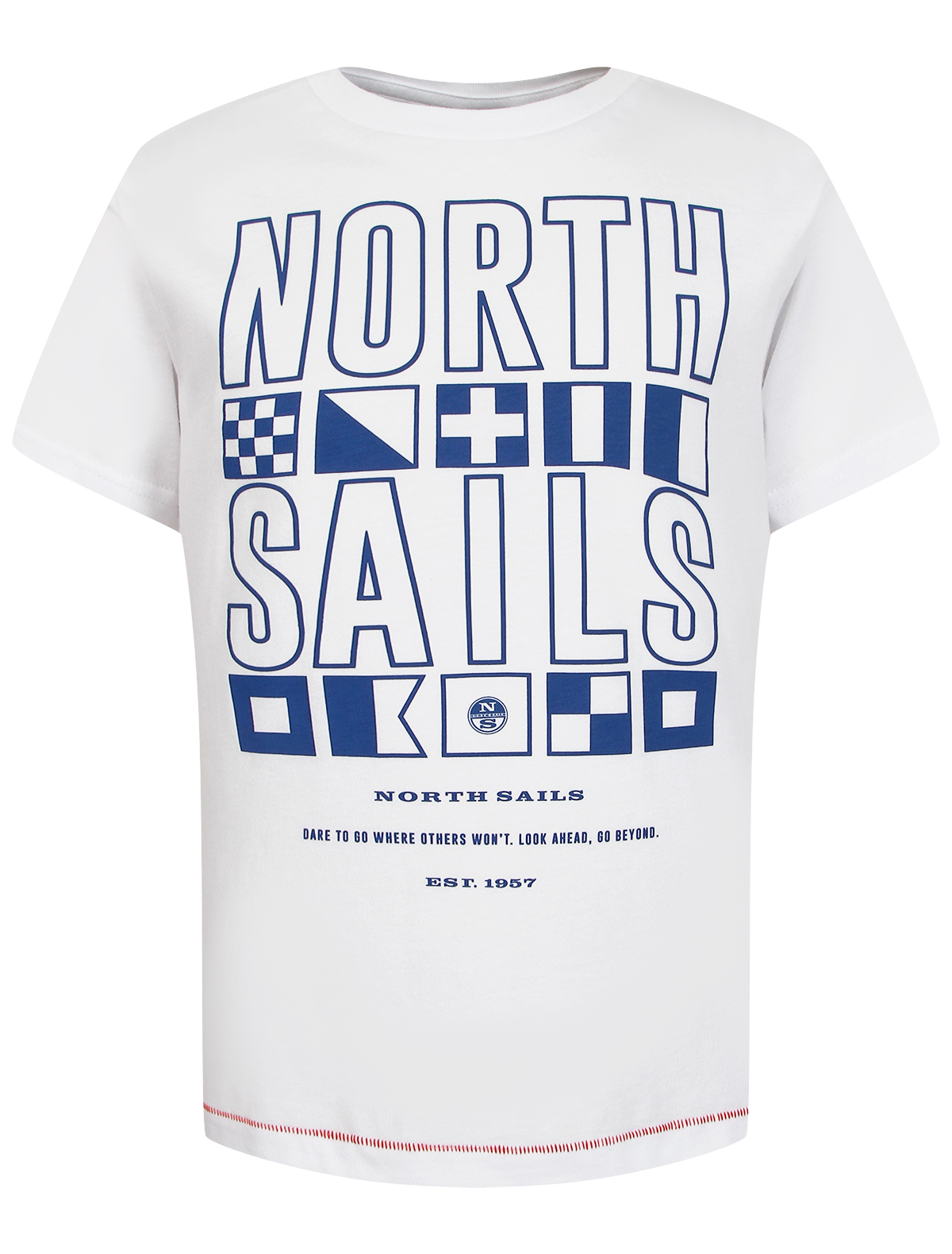 футболка north sails для мальчика, белая