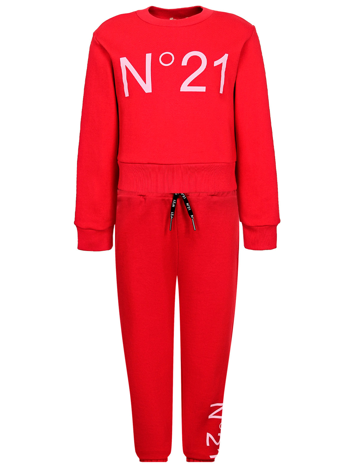 спортивный костюм n21 для девочки, красный