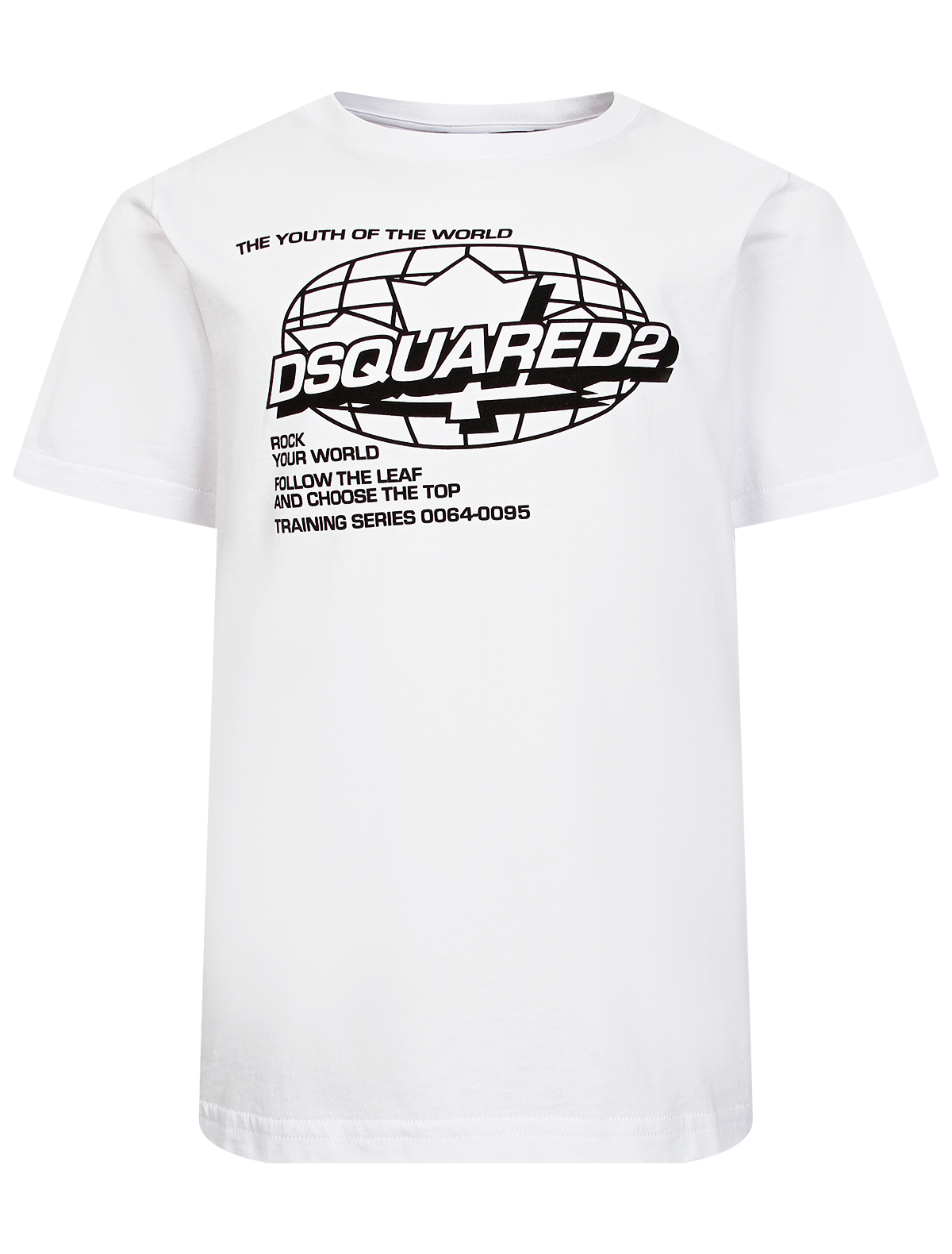 футболка dsquared2 для мальчика, белая