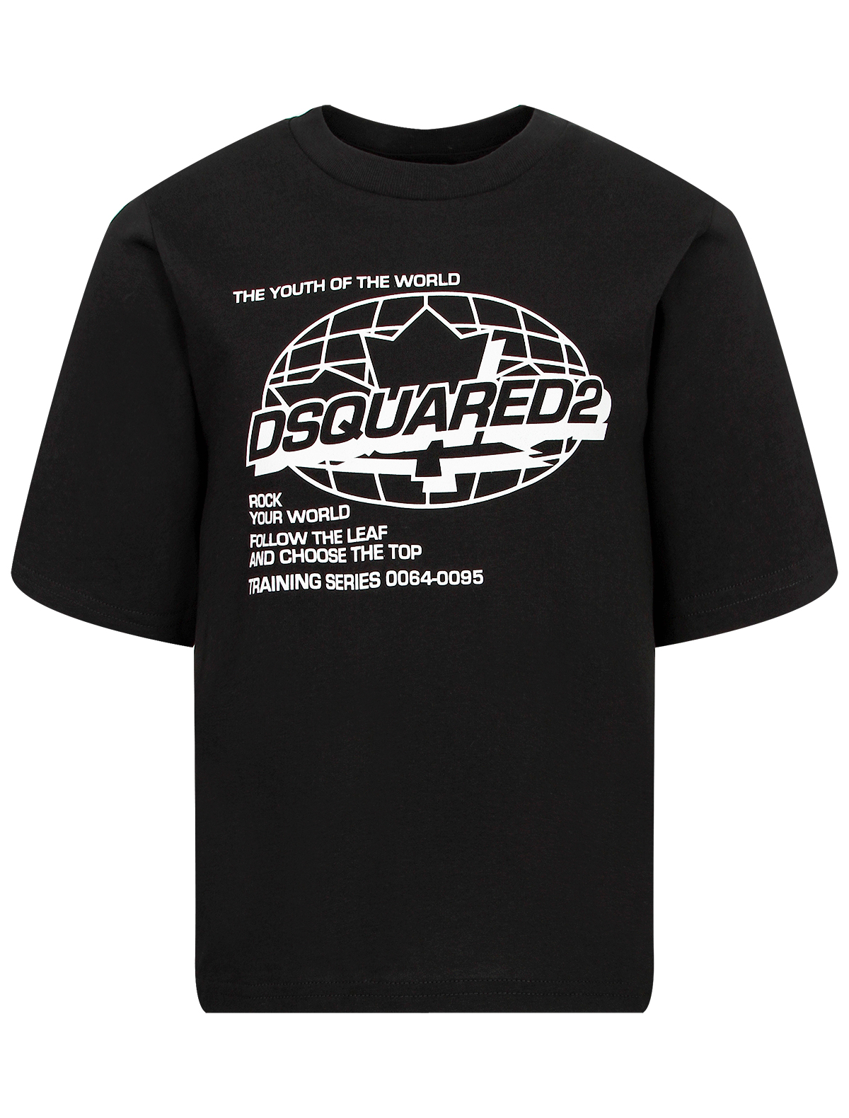 футболка dsquared2 для мальчика, черная