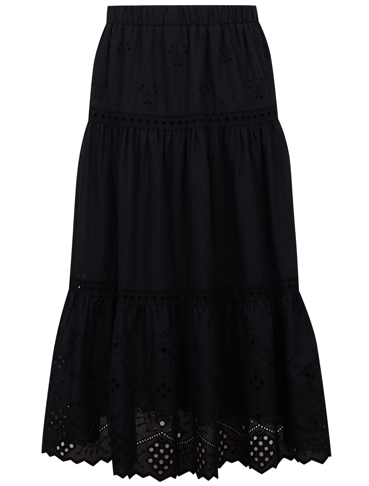 юбка alberta ferretti для девочки, черная