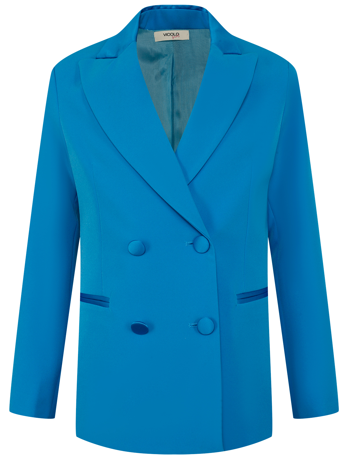 пиджак vicolo для девочки, голубой