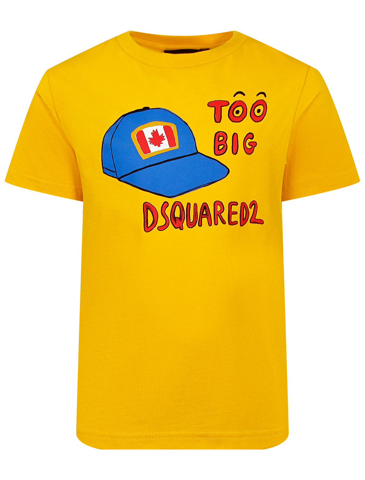 футболка dsquared2 для мальчика, желтая