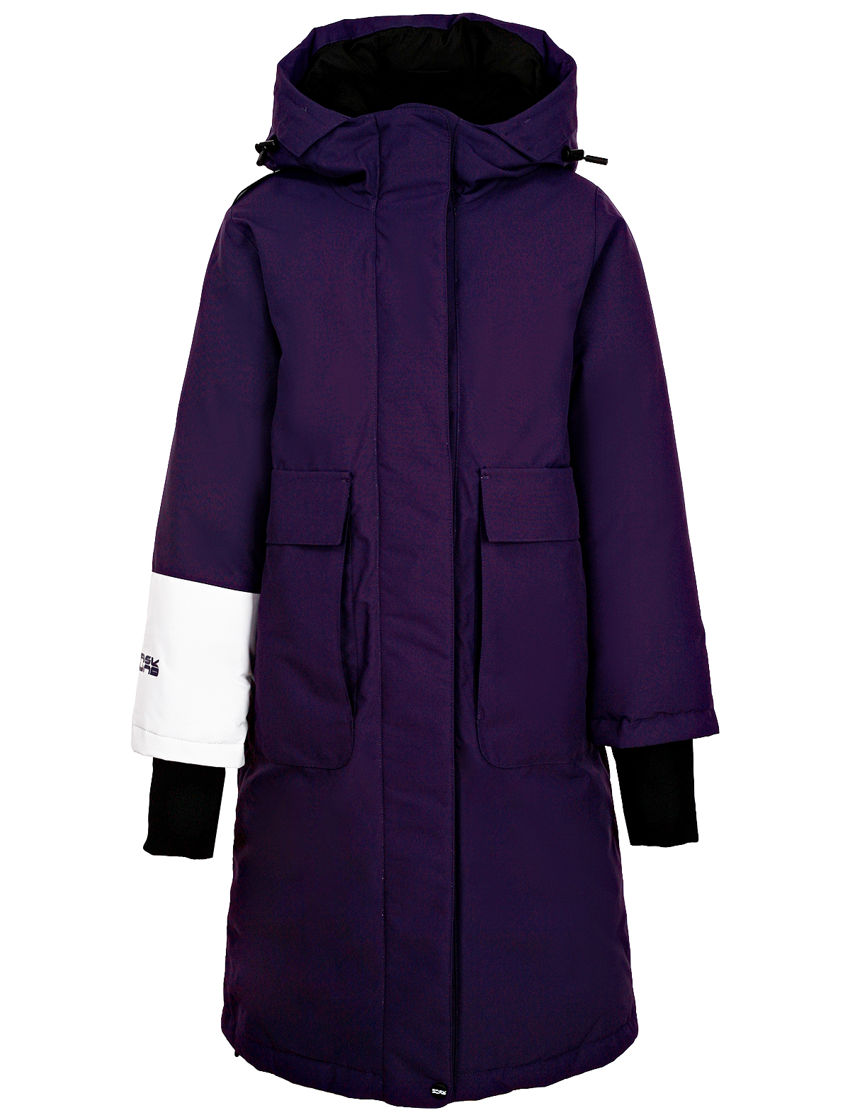 пальто bask для девочки, фиолетовое