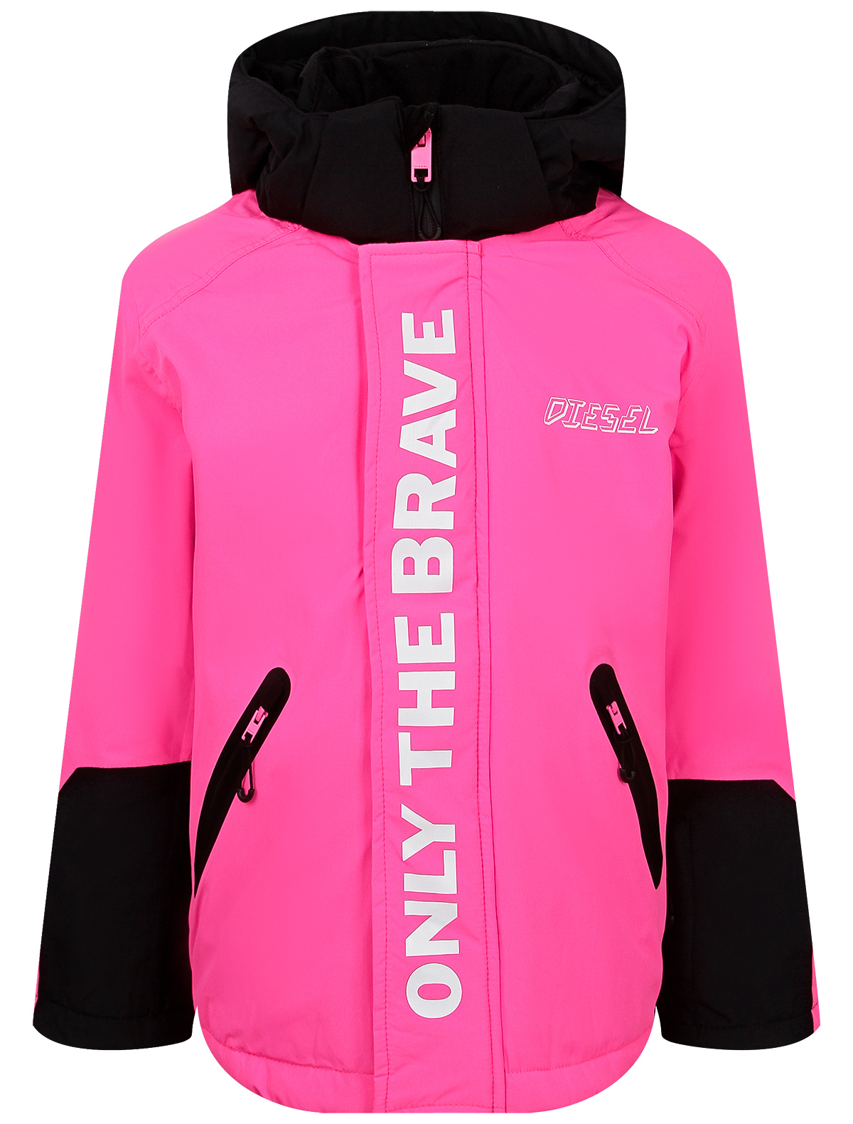 куртка diesel для девочки, розовая