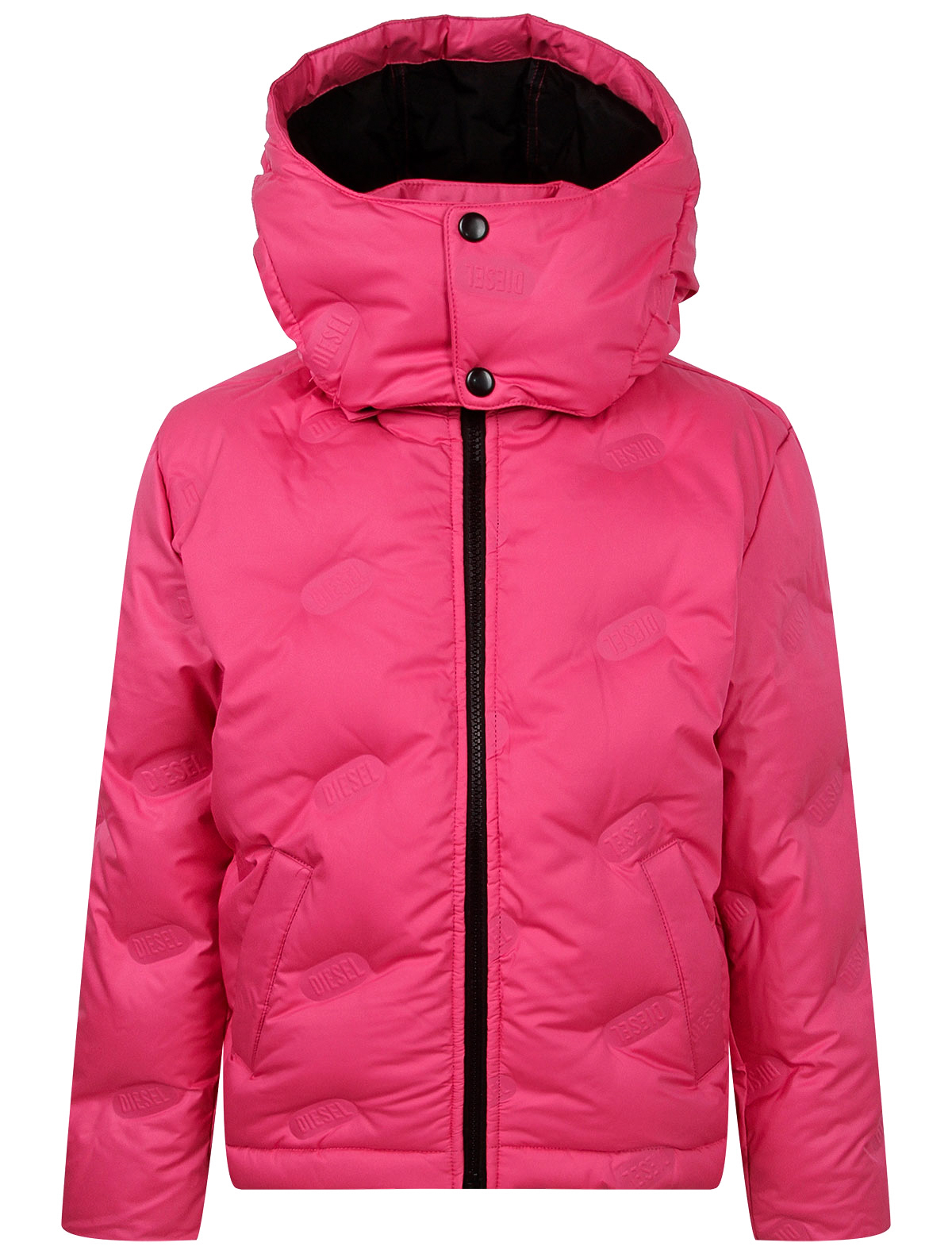 куртка diesel для девочки, розовая