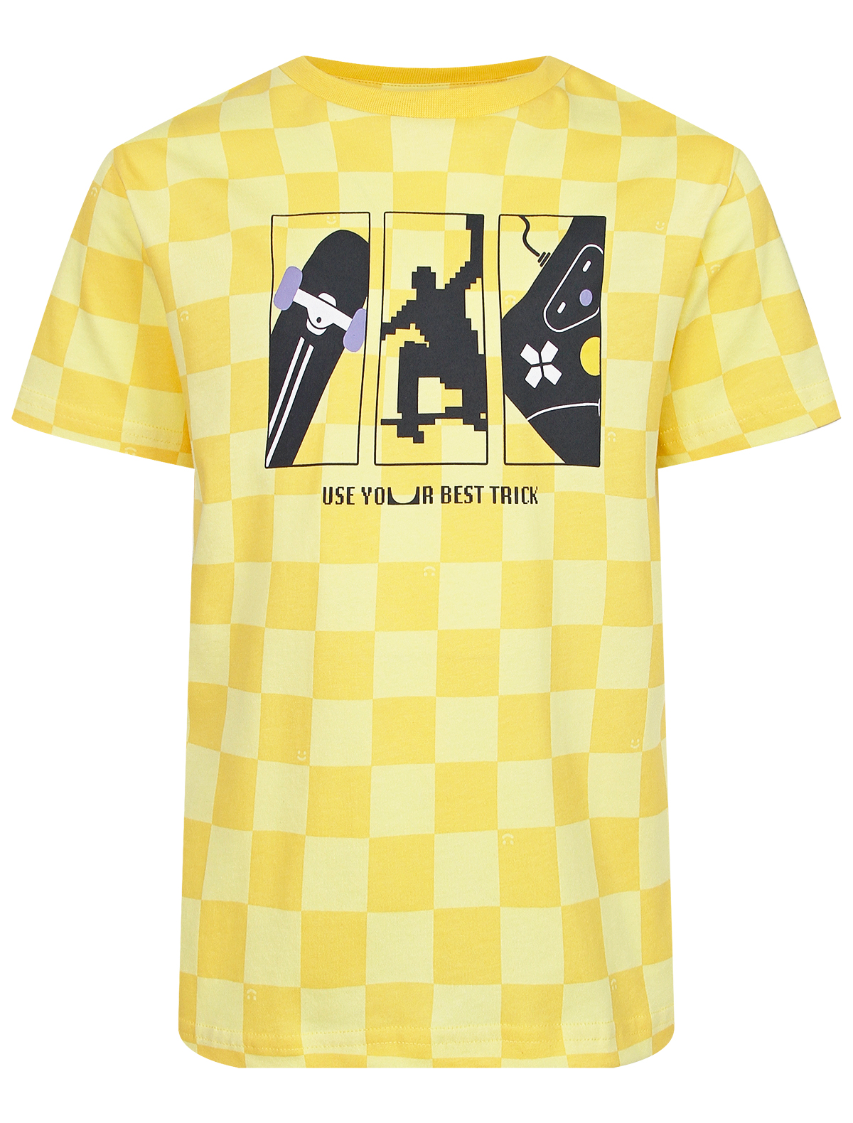 футболка mayoral для мальчика, желтая
