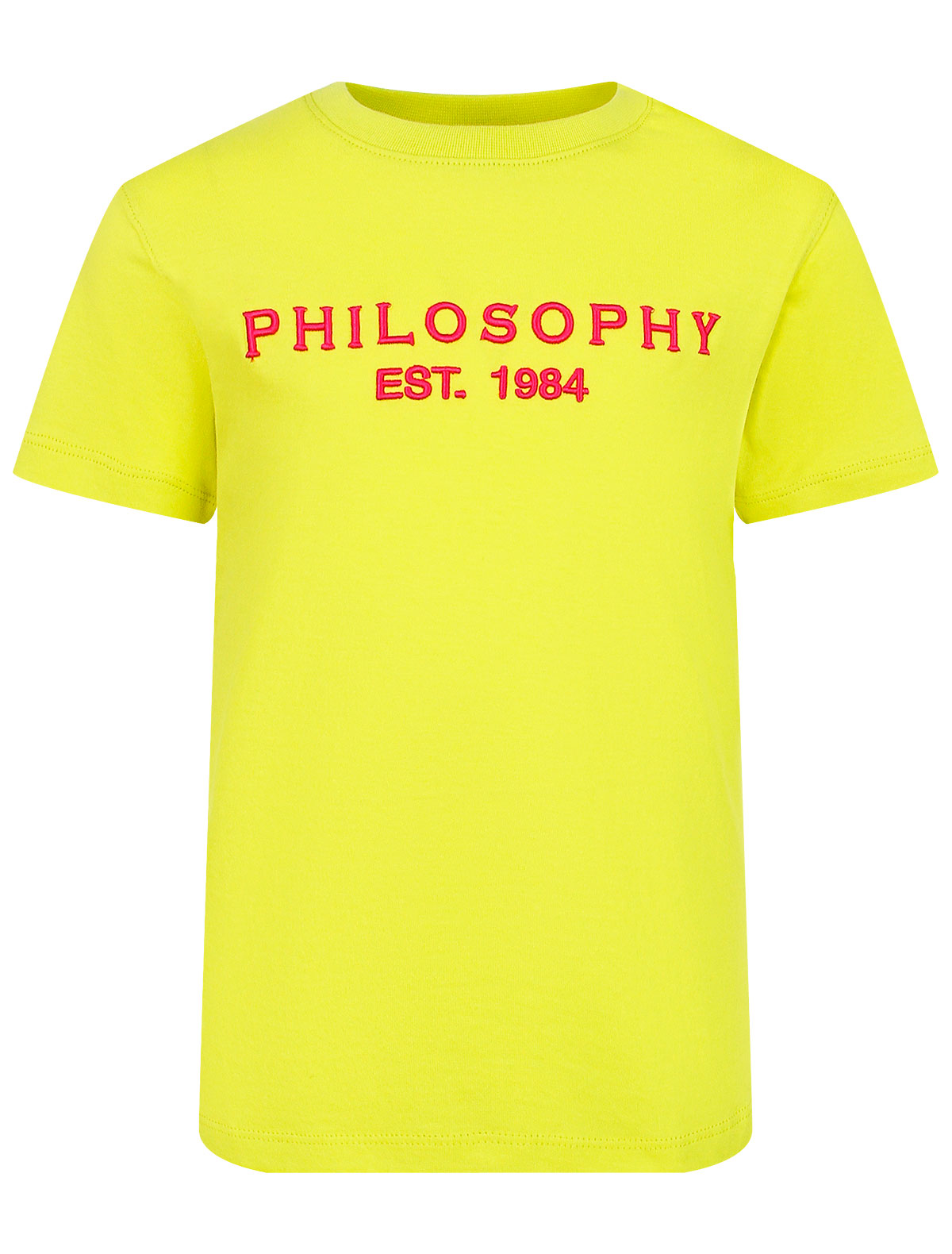 футболка philosophy для девочки, желтая