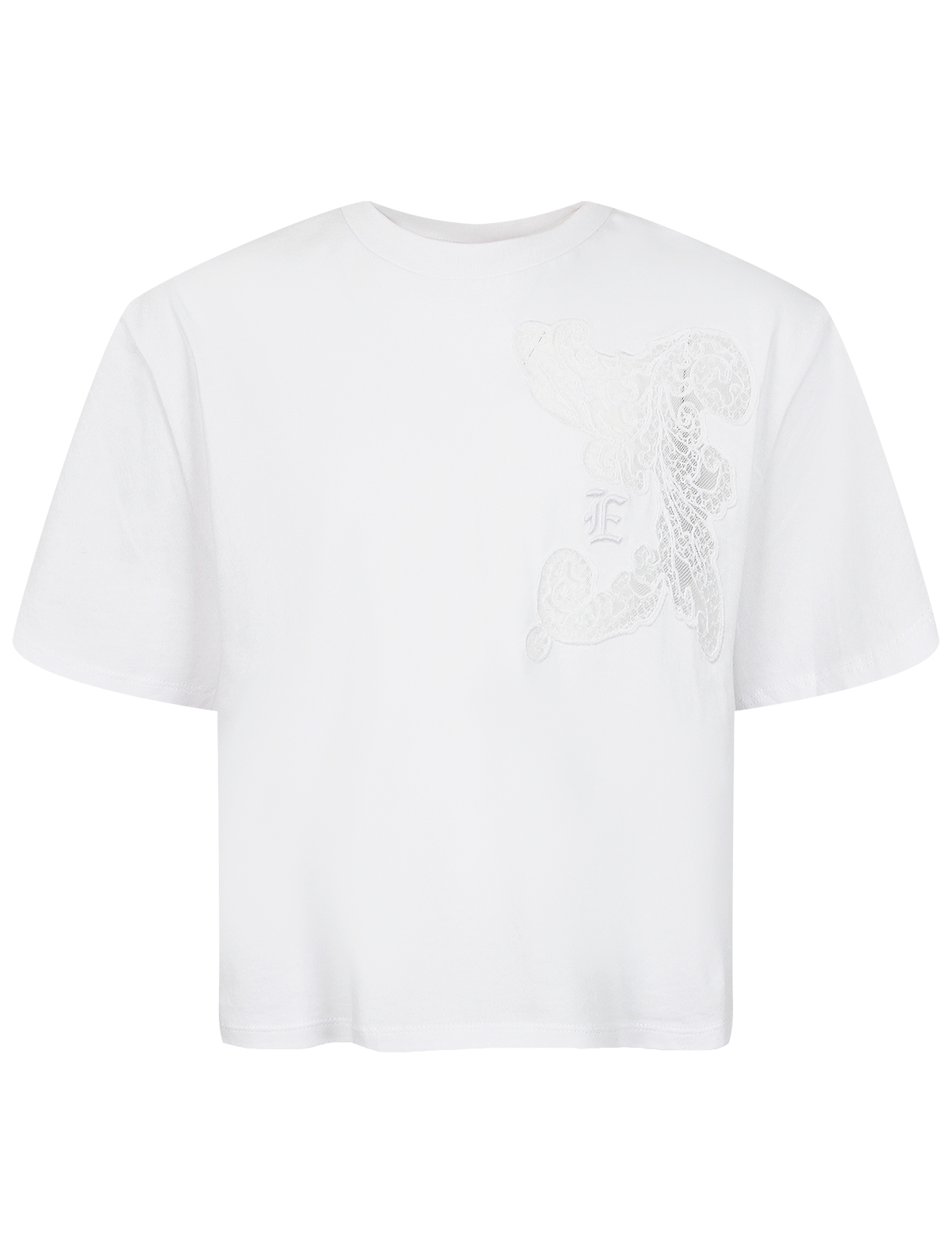 футболка ermanno scervino для девочки, белая